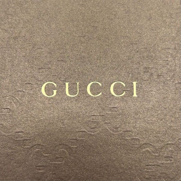 NWT Authentic Gucci Icon Thin Band Ring in Platinum white Gold Interlocking G Wi - Picture 12 of 13